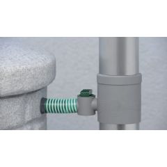 3P Technik Rain Collector with Tap and Universal Fixing Kit - Grey