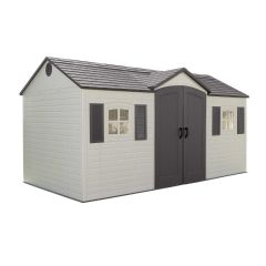 Lifetime Single Entrance Apex Shed - W15ft x D8ft