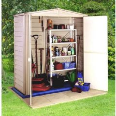 Duramax Little Hut Shed - Integral Plastic Floor - W5ft x D3ft