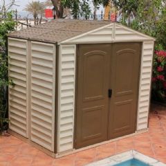 Duramax Woodside Shed - Integral Plastic Floor and Window - W8ft x D6ft