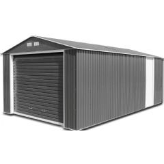 Sapphire Olympian Metal Garage - Anthracite Grey - W12ft x D20ft