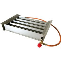 Buschbeck Stone BBQ Fireplace - Stainless Steel Gas Burner