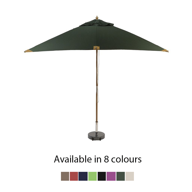 Sturdi Wooden Rectangular Parasol - 3m