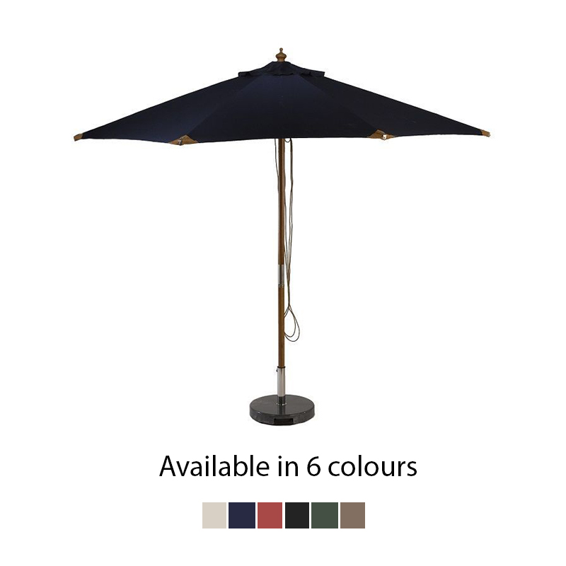 Sturdi Plus Wooden Round Parasol - 3m