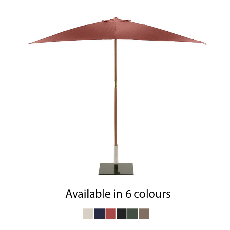 Sturdi Plus Wooden Rectangular Parasol - 3m