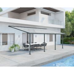 Palram Olympia Patio Cover 3m x 7.3m - Grey