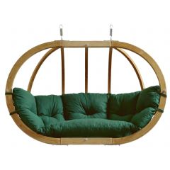 Laminvale Weatherproof Globo Royal Double Seater Hanging Chair in Green
