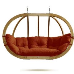 Laminvale Globo Royal Double Seater Hanging Chair in Terracotta