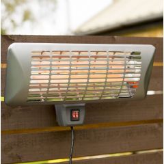 La Hacienda Grey Wall Mounted Quartz Heater 2000w