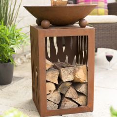 La Hacienda Ochiba Oxidised Firepit With Stand