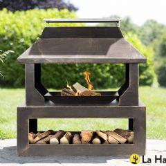 La Hacienda Stonehurst Steel Fireplace