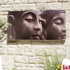 La Hacienda Buddha Heads Outdoor Canvas