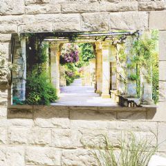 La Hacienda Covered Walkway Outdoor Canvas