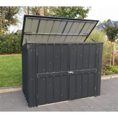 Lotus 5ft x 3ft Bin Store in Anthracite Grey
