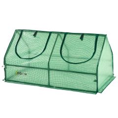 Ogrow Compact Outdoor Seed Starter Greenhouse Cloche with PE Protection Cover - Green