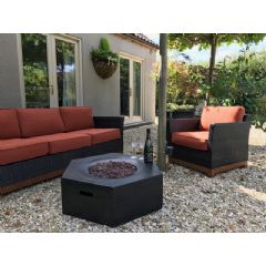Foremost Terrafab Hexagon Fire Table