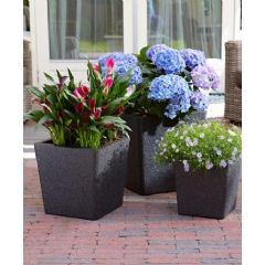 iQbana Conical Planter - Black - Set of 3