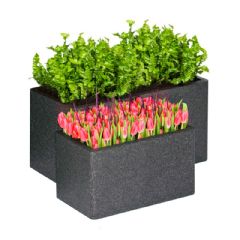 iQbana Rectangle Planter Range - Black