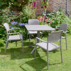 Europa Leisure Clip Boara 4 Seater Dining Set - Turtle Dove