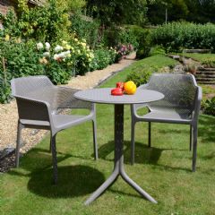 Europa Leisure Step Net 2 Seater Bistro Set - Turtle Dove