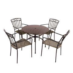 Summer Terrace Fleuretta 90 4 Seater Dining Set - Modena