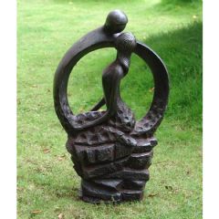 Europa Leisure Blissful Halo Statue - Ebony Effect