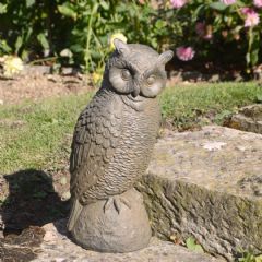 Solstice Sculptures Owl - Rust Effect