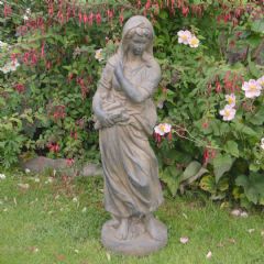 Solstice Sculptures Wilma in Winter - 84cm - Rust Effect