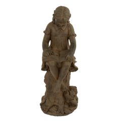 Solstice Sculptures Mary Reading Girl - Rust Effect
