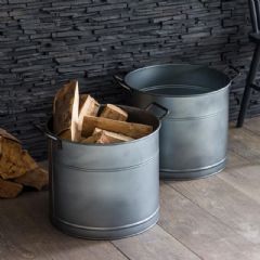 Garden Trading Set of 2 Buckets - Galvanised Steel