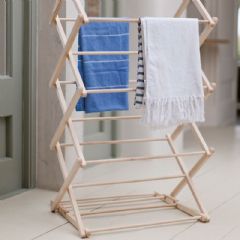 Garden Trading Folding Wooden Clothes Horse - Beech