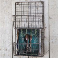Garden Trading Farringdon Magazine Rack in Charcoal - Wirework