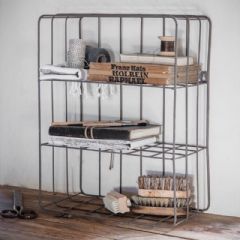 Garden Trading Farringdon Wall Crate in Charcoal - Wirework