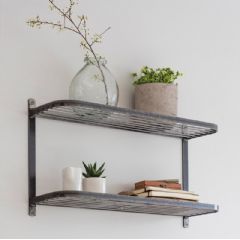 Garden Trading Farringdon Double Wall Shelf - Steel