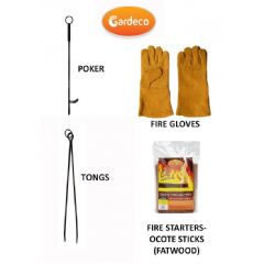 Gardeco Chiminea 4 Piece Accessory Pack