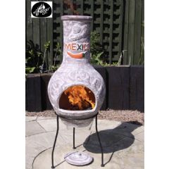 Gardeco Mexico Large Clay Chiminea - 100cm