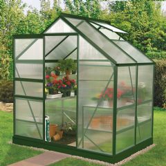 Vitavia Venus Green Frame Greenhouses - Polycarbonate Panels