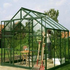 Vitavia Jupiter Green Frame Greenhouses - Horticultural Glass