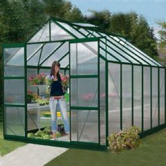 Vitavia Jupiter 9900 Greenhouse – Green Frame with 6mm Polycarbonate Panels – 8ft x 12ft