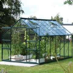 Vitavia Jupiter 11500 Greenhouse – Green Frame with 3mm Toughened Glass – 8ft x 14ft