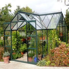 Vitavia Sirius 13000 Greenhouse - Green Frame with 3mm Toughened Glass - 12ft x 12ft