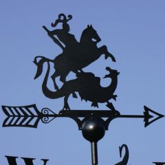 Poppyforge St George vs Dragon Weathervane