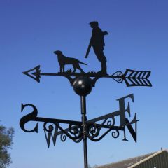 Poppyforge Man and Dog Weathervane