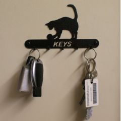 Poppyforge Cat and Ball Key Holder