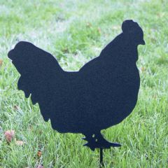 Poppyforge Chicken Decorative Garden Character - Black