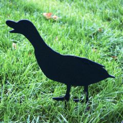Poppyforge Duck Calling Decorative Garden Character - Black