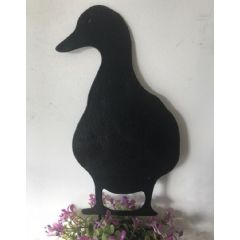 Poppyforge Duck Facing Decorative Garden Character - Black