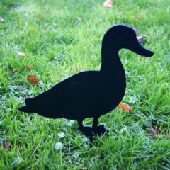 Poppyforge Duck Decorative Garden Character - Black or Rust