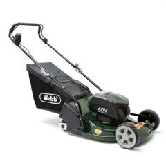 Webb 43cm Rear Roller Cordless Rotary Mower including Battery and Charger