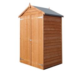 Shire Dip Treated Overlap Double Door Tool Store - W4ft x D3ft